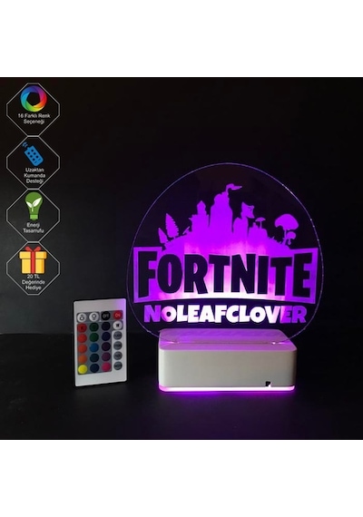 Sevgiliye Hediye Fortnite Masaüstü 3D Led Lamba