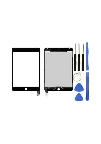 Apple Uyumlu iPad  Mini 5 A2124-a2125-a2126-a2133 Servis Lcd Dokunmatik Full Siyah + Tamir Seti
