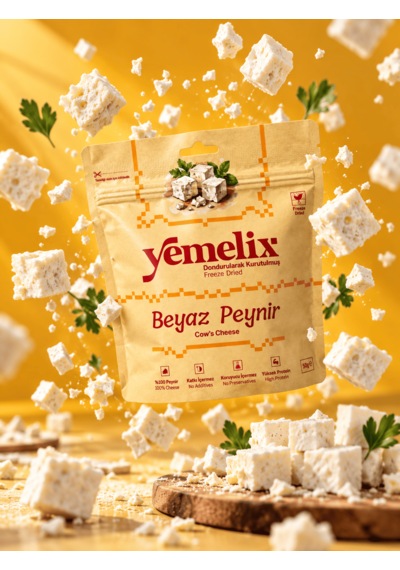Yemelix Dondurularak Kurutulmuş Çeçil Peyniri 50 G Freeze Dried Çıtır %100 Çeçil Peyniri, Yüksek Proteinli Katkısız Atıştırmalık