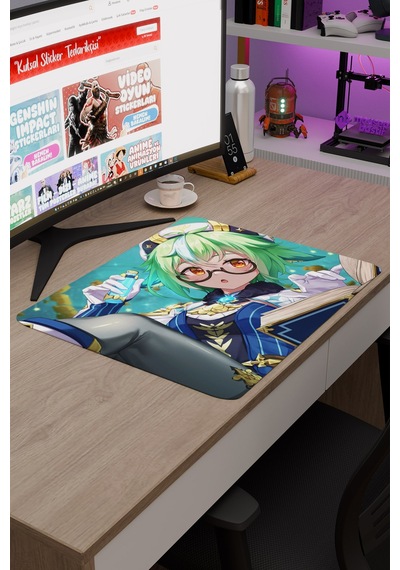 Sucrose Genshin Impact Anime Oyuncu V2 - 48x40 Xl Gaming Mouse Pad Fare Altlığı