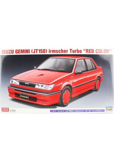 Hasegawa 20664 1/24 Ölçek, Isuzu Gemini Jt150 Irmscher Turbo Red Color , Limited Edition Otomobil Plastik Model Kiti