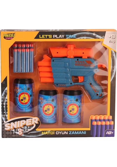 Fab 5707 Kutulu 3 Hedefli Sniper 8 Dart Atıcı