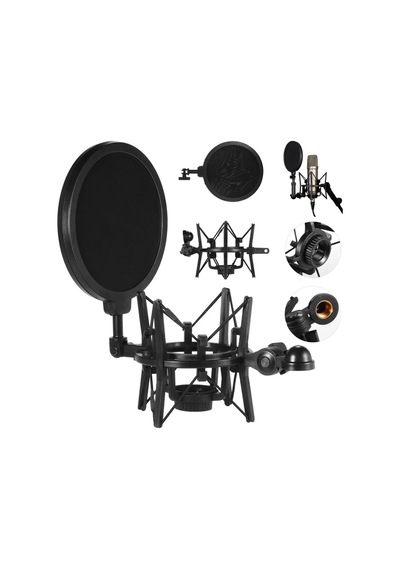 Larkin Sh101 Mikrofon Tutucu Shock Mount Ve Pop Filter