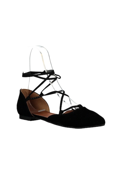 Fox Shoes Siyah Kadın Babet B726047202 Siyah