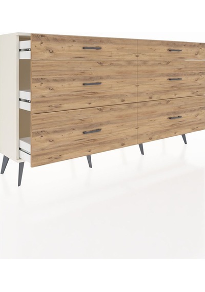 Arges Konsol 6 Çekmeceli 176x30x99 Aytaşı-aytaşı/çam Aytası/atlas Çam - Aytası