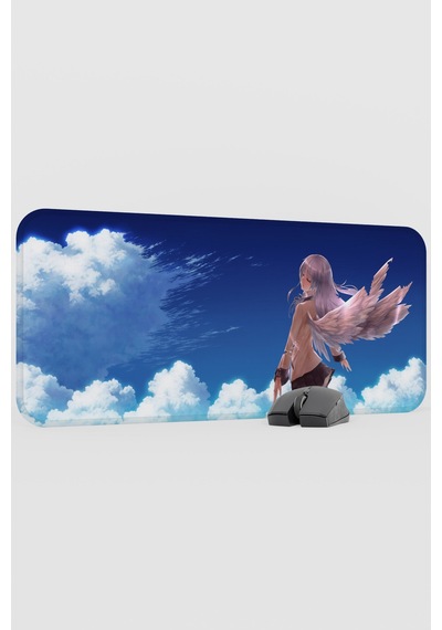 Angel Beat S Anime V2 - 70x30 Xl Gaming Kauçuk Kaymaz Taban Mouse Pad Fare Altlığı