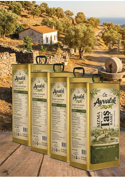 Öz Ayvalık Natürel Soğuk Sıkım Sızma 4 5l 4ad Zeytinyağı