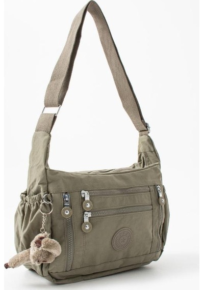 Baginn Klinkır Hafif Yağmur Geçirmez Kadın Postacı Çanta Çok Cepli 30 20 Cm Omuz Çantası 571 Collection Bej