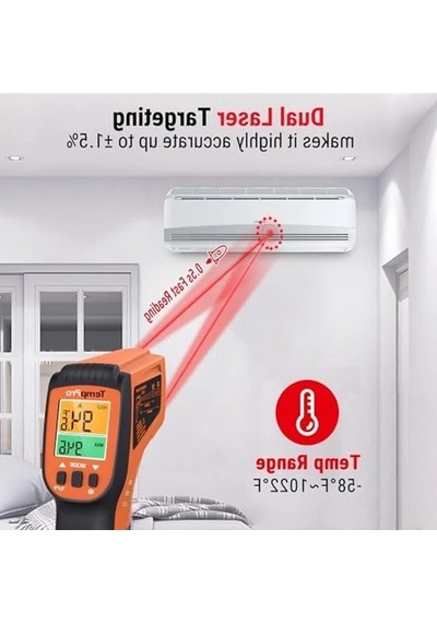 Endüstriyel Kızılötesi Lazer Termometre, -50 C İle 550 C Ölçüm Kapasitesi