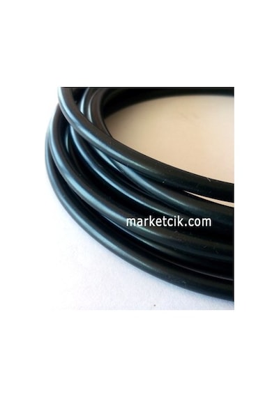 2X0.50 Mm Dekoratif Siyah Ttr. Çok Damarlı Tesisat Kablo. 5 Metre