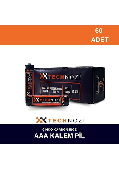 Aaa Ince Kalem Pil 60 Lı Paket Kumanda Pili