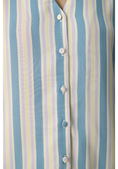 Penti Mavi Ella Çizgili Pantolon Pijama Takımı