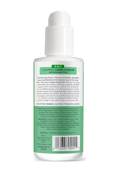 Dickinson's Cadı Fındığı Ve Okaliptüs Özlü Arındırıcı Tonik + Serum 118 ML