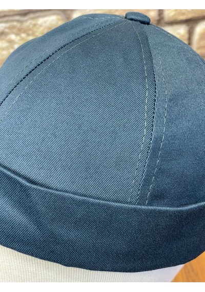 Hamze Docker Hip Hop Snapback Rapper Model Gabardin Şapka Petrol Mavisi