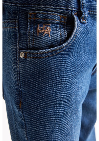 U.S. Polo Assn. Erkek Çocuk Mavi Pantolon Jean 50321487-dn0022 Mıd Blue