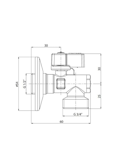 30 Adet Eca Filtreli Çamaşır / Bulaşık Makinası Musluğu 1/2 602111059 Krom