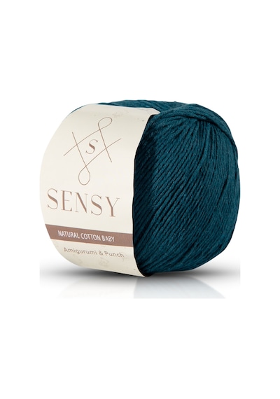 Sensy Premium Amigurumi Ipi Punch Panç Baby Soft Cotton 50 Gr Örgü Ipi Petrol Mavisi
