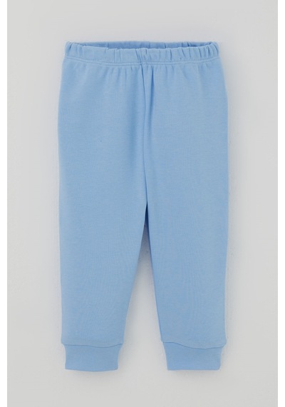 Breeze Erkek Bebek Pijama Takımı Ekose Desenli Önden Çıtçıtlı 4 Ay-1 Yaş, Mavi