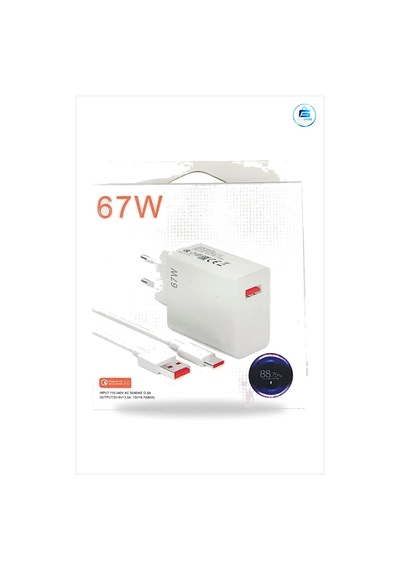 Şarj Aleti 67 W Hızlı Adaptör Usb Type C Kablolu Set Telefon Uyum