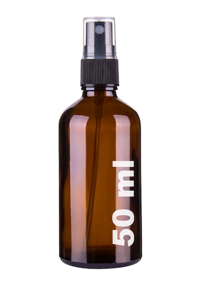 Afracam Amber 50 Ml Kapaklı Sprey Dezentektan Cam Şişe 30 Adet Siyah