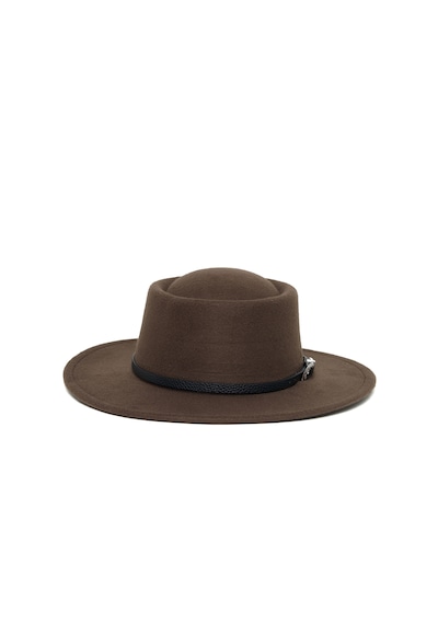Berellini Kaşe Kaşmir - Unisex Geniş Fotör Kahverengi