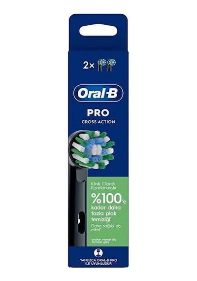 Oral-b Cross Action X-filament Siyah Diş Fırçası Yedek Başlığı 2 Adet
