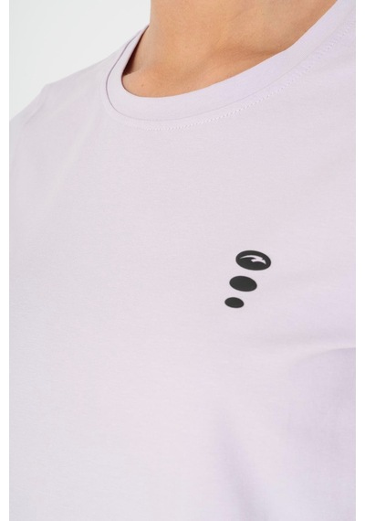Maraton Regular Kadın Bisiklet Yaka Mor- T-shirt Mor-