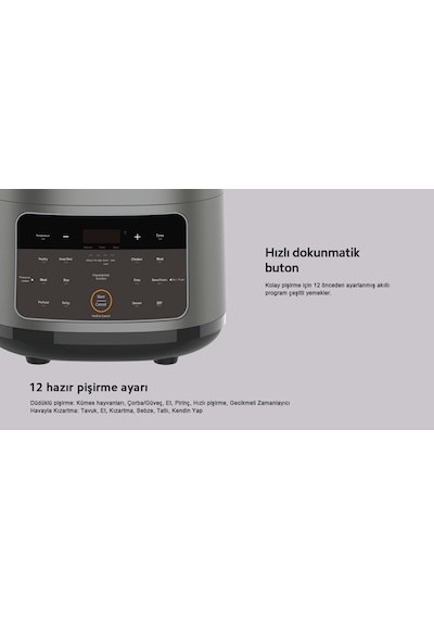 Xiaomi Smartmi Cook Master-P 4 L 2'si Bir Arada Düdüklü Tencere Air Fryer
