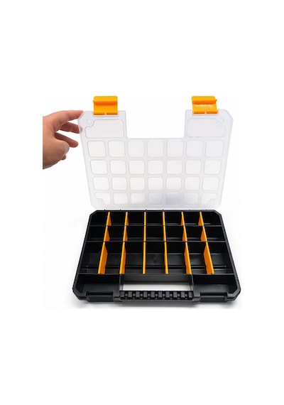 Vida Dübel Saklama Kutusu Organizer 23 Bölmeli Takım Çantası Çok Amaçlı Plastik Organizer Kutu
