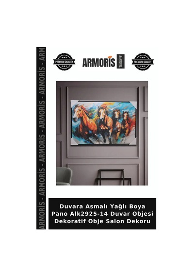 Duvara Asmalı Yağlı Boya Pano Alk2925-14 Duvar Objesi Dekoratif Obje Salon Dekoru