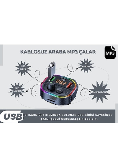 Cosmostech Car T86M Araç Fm Transmitter 5.0 Bluetooth Araç Kiti Hızlı 20 W Şarj Qc3.0 Çift USB Mp3 Sd Kart Çakmaklık Girişli Oto Müzik Çalar Cosmostech Car T86M Araç Fm Transmitter 5.0 Bluetooth Araç Kiti Hızlı 20 W Şarj Qc3.0 Çift USB Mp3 Sd Kart Çakmaklık Girişli Oto Müzik Çalar