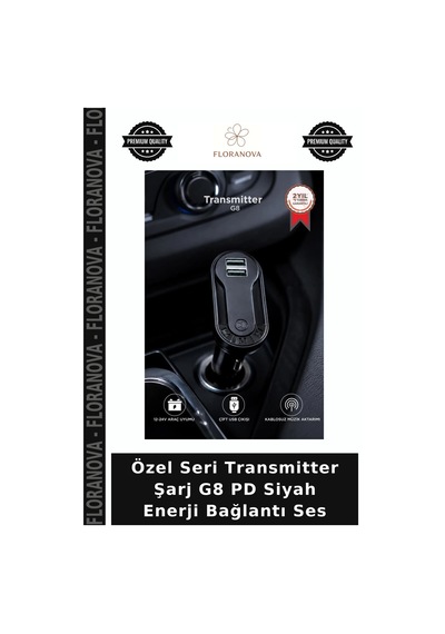 Özel Seri Transmitter Şarj G8 Pd Siyah Enerji Bağlantı Ses