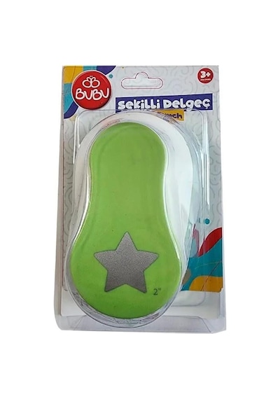 Bu-bu Şekilli Eva Ve Kağıt Delgeç Yıldız 2" Çok Renkli