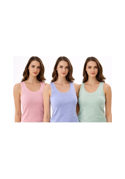 Demirsa Boutique Modal Atlet 3 Lü Set Geniş Askılı Biyeli Yumuşak Esnek Basic Kadın Yeşil-pudra-mavi Demirsa Boutique Modal Atlet 3 Lü Set Geniş Askılı Biyeli Yumuşak Esnek Basic Kadın Yeşil-pudra-mavi