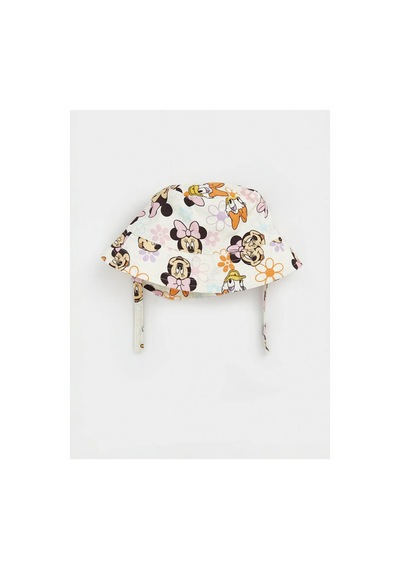 Lc Waikiki Ekru Minnie Mouse Baskılı Kız Bebek Bucket Şapka Ekru - 874580410 Ekru