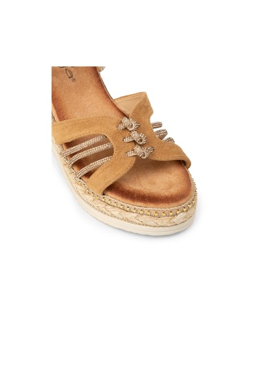 Deery Kadın Taba Renk Wedge Sandalet - 26231ztbac01