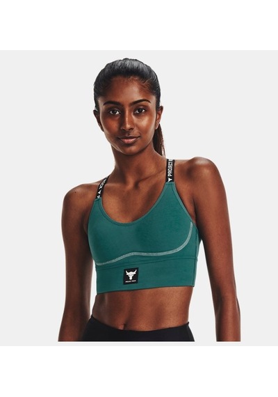 Under Armour Kadın Project Rock Infinity Mid Spor Sütyeni 1373590-722 Siyah