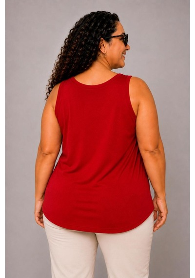 Paw Garage Kadın Büyük Beden Günlük Bluz - Kare Yaka Biyeli Atlet 3xl Sıyah 3xl Sıyah Pwgglm5145
