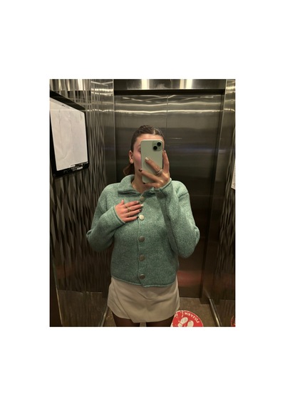 Genel Markalar Kadın Turkuaz Polo Yaka Düğmeli Oversize Triko Hırka Uzun Kollu Basic Günlük Hırka Turkuaz 923228701 Turkuaz Genel Markalar Kadın Turkuaz Polo Yaka Düğmeli Oversize Triko Hırka Uzun Kollu Basic Günlük Hırka Turkuaz 923228701 Turkuaz