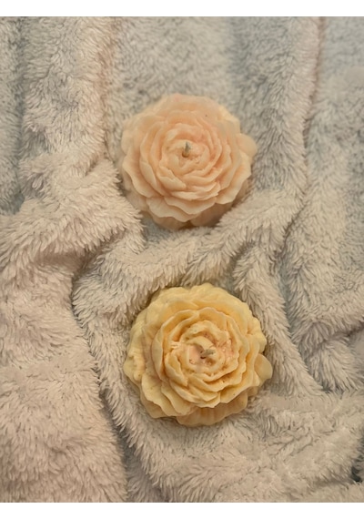 Bernami Mum Pinterest Şakayık Mum 2 Li Set, Gül Mum Diğer