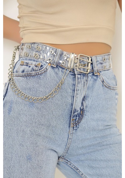 Buyers Butik - Zincirli Kemer Şeffaf - 6779.1140. 001 Şeffaf
