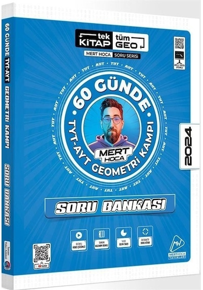 2024 60 Günde TYT AYT Geometri Kampı Soru Bankası  -  Mert Hoca  -  Mert Hoca Yayınları