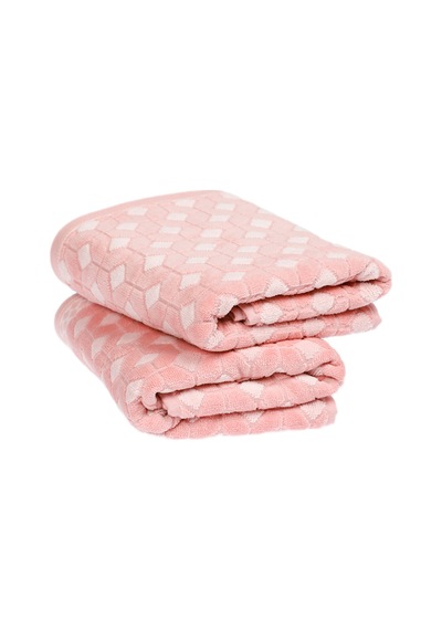 Özdilek Decora 2'li Kadife El Ve Yüz Havlusu 50x90 Cm Pembe