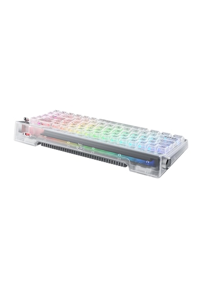 Machenike KT68 Pro Tri-Mode Brown Switch LCD RGB İngilizce Oyuncu Klavye Machenike KT68 Pro Tri-Mode Brown Switch LCD RGB İngilizce Oyuncu Klavye