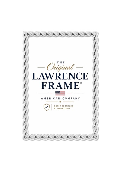 Lexroo 710046 Silver Metal Rope Picture Frame, 10cm By 15cm