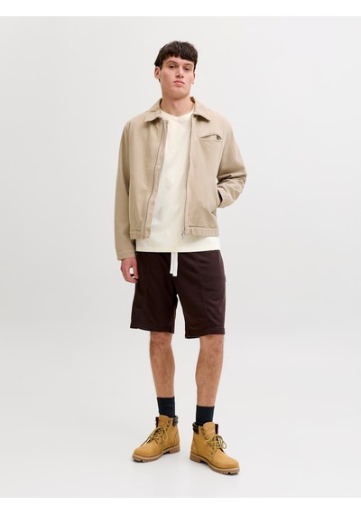 Jack & Jones Montauk Allover Print Erkek Krem Tişört 12292148-anw