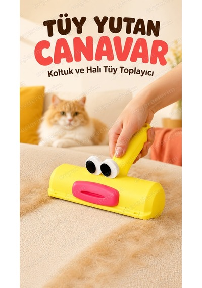 Hazneli Tüy Toplayıcı Gırgır Tüy Toplama Rulosu