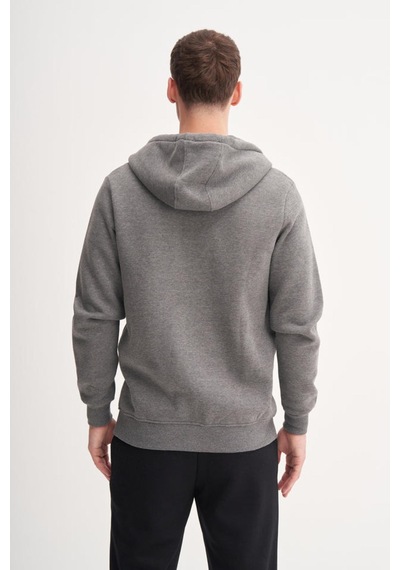Cazador 5617 Erkek 3 İplik Sweatshirt Hırka Antrasit Melanj