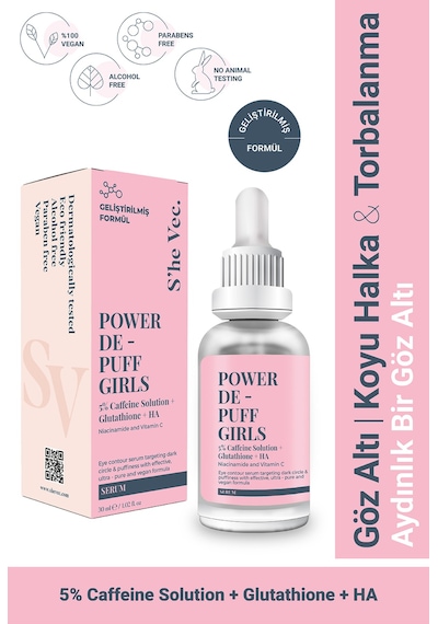 She Vec Göz Altındaki Halkalar &Torbalanmalarda Etkisi Kanıtlanmış Formül 30 ML