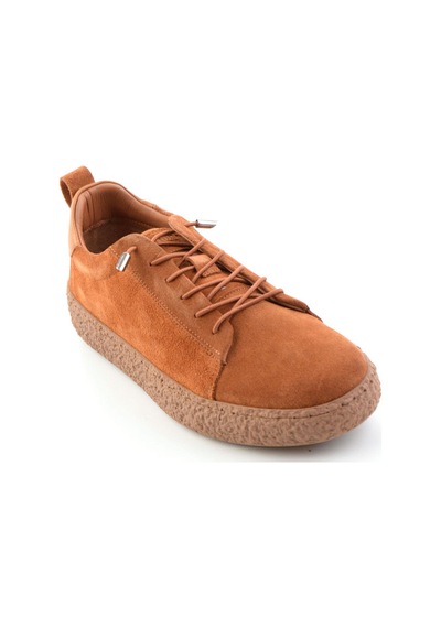 Bambi Taba Süet Hakiki Deri Kadın Sneaker K01822268402